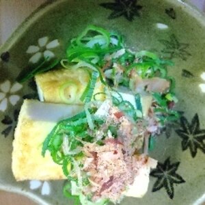 焼いてのせるだけ❁カリカリ厚揚げ豆腐